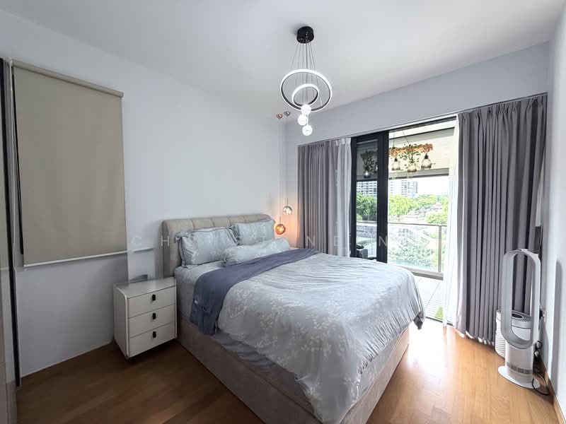 Nin Residence, 85 Pheng Geck Avenue, 2 Bedrooms, 904 sqft, Condominium For Sale, by Christine Ng, 500108163 - Master Bedroom with Balcony - PropertyGuru.com.sg