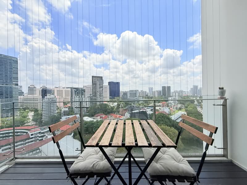 Adria, 12 Derbyshire Road, 2 Bedrooms, 689 sqft, Condominium For Sale, by Donavan Tan, 500108189 - Balcony - PropertyGuru.com.sg
