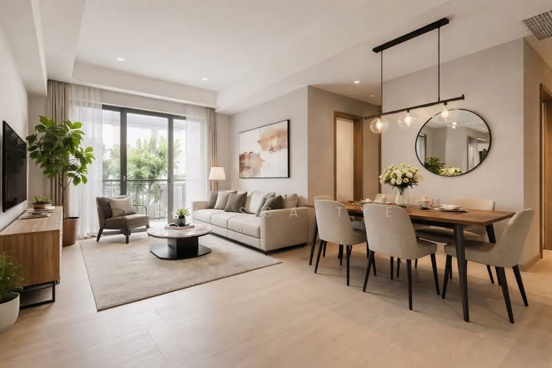 Lentor Modern, Lentor Central, 3 Bedrooms, 1,109 sqft, Condominium For Rent, by Melissa Tye, 500108202 - Living Room - PropertyGuru.com.sg