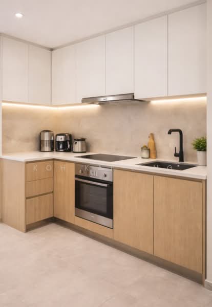 Bijou, 2 Jalan Mat Jambol, 1 Bedroom, 570 sqft, Condominium For Rent, by Koh Kai Ling, 500108407 - Kitchen - PropertyGuru.com.sg