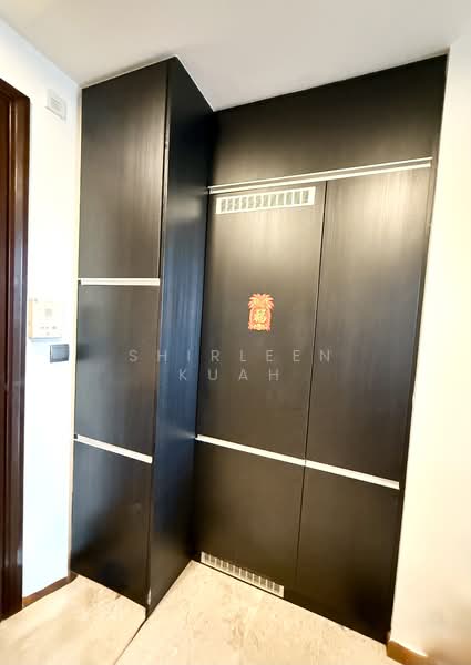 Built in fridge and storage