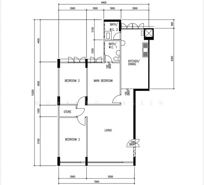 165 Bukit Batok West Avenue 8, 165 Bukit Batok West Avenue 8, 3 Bedrooms, 1,119 sqft, HDB Flat For Sale, by Mohamed Yaseen, 500108610 - PropertyGuru.com.sg