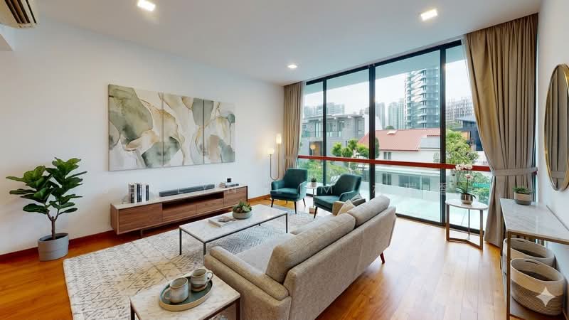 Jalan Tupai One Tree hills Orchard Tanglin Estate, Orchard | One Tree Hills | Jalan Tupai, 6 Bedrooms, 4,859 sqft, Semi-Detached House For Rent, by Jeslyn Lim 林瑞香, 500108696 - Living Room - PropertyGuru.com.sg