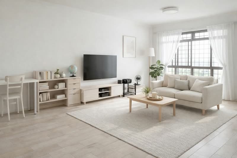 116A Rivervale Drive, 116A Rivervale Drive, 3 Bedrooms, 1,238 sqft, HDB Flat For Sale, by Sally Ang, 500108752 - Living Room - PropertyGuru.com.sg