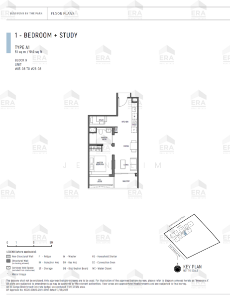 Blossoms By The Park, 9 Slim Barracks Rise, 1 Bedroom, 549 sqft, Condominium For Sale, by Jean Lim, 500108875 - PropertyGuru.com.sg