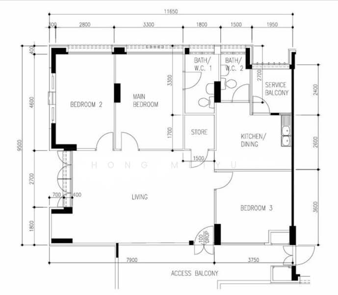 747 Pasir Ris Street 71, 747 Pasir Ris Street 71, 3 Bedrooms, 1,119 sqft, HDB Flat For Sale, by Hong Meiyu, 500108900 - PropertyGuru.com.sg