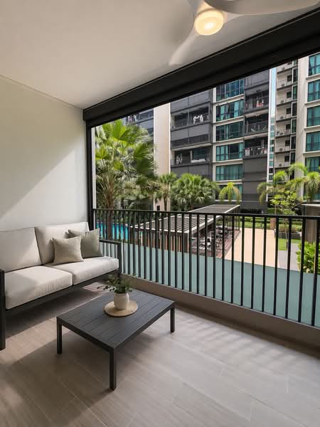 Treasure at Tampines, 57 Tampines Lane, 3 Bedrooms, 1,012 sqft, Condominium For Sale, by Janet Lee, 500108922 - Balcony - PropertyGuru.com.sg