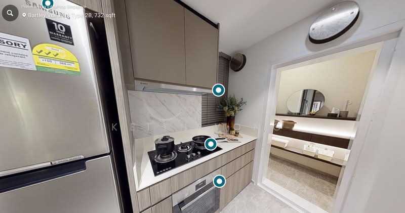 Bartley Vue, 6 Jalan Bunga Rampai, 2 Bedrooms, 732 sqft, Condominium For Sale, by Keith Yong, 500108930 - Kitchen - PropertyGuru.com.sg