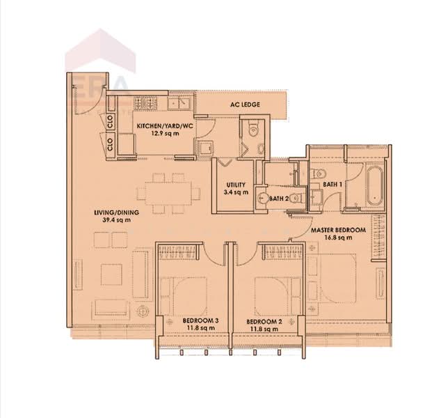 City Square Residences, 14 Kitchener Link, 3 Bedrooms, 1,206 sqft, Condominium For Rent, by Patrick Ang, 500108974 - PropertyGuru.com.sg