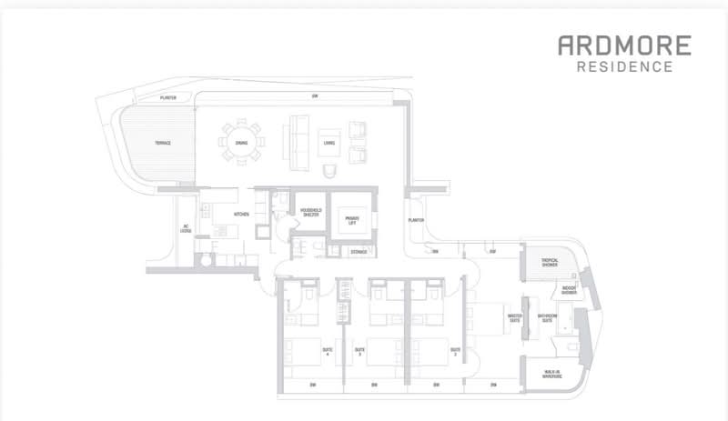 Ardmore Residence, 7 Ardmore Park, 4 Bedrooms, 3,186 sqft, Condominium For Rent, by Eileen Siu, 500109125 - PropertyGuru.com.sg