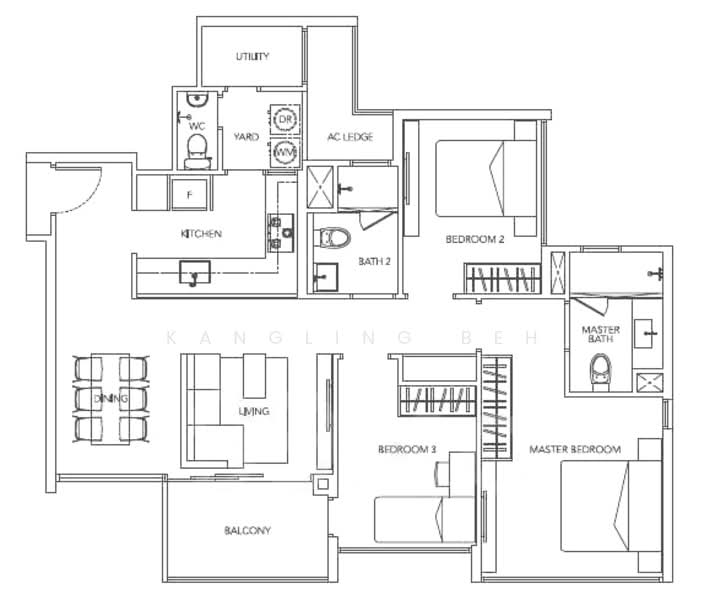 Palm Isles, 32 Flora Drive, 3 Bedrooms, 1,119 sqft, Condominium For Sale, by KangLing Beh, 500109240 - PropertyGuru.com.sg