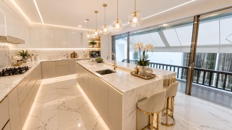 Sentosa Cove, Cove Way, 6 Bedrooms, 12,000 sqft, Detached House For Sale, by Julius WL Fock, 500109245 - Kitchen - PropertyGuru.com.sg