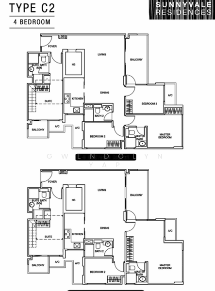 Sunnyvale Residences, 132 Lorong K Telok Kurau, 4 Bedrooms, 1,216 sqft, Condominium For Sale, by Gwendolyn Yap, 500109271 - PropertyGuru.com.sg