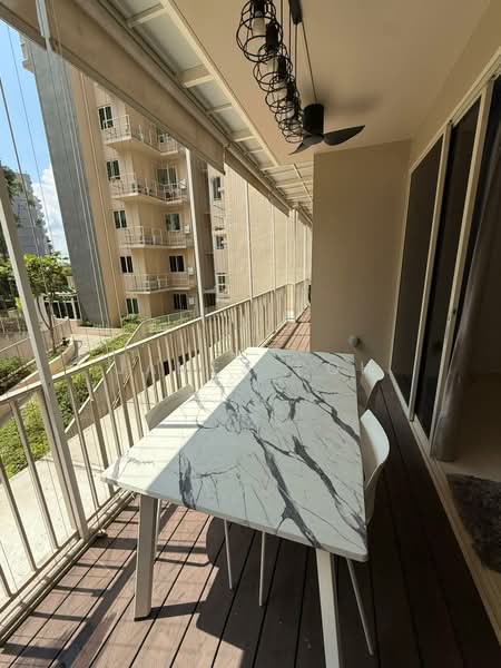 Watercolours, 25 Pasir Ris Link, 2 Bedrooms, 861 sqft, Executive Condominium For Rent, by James Poh, 500109339 - Balcony - PropertyGuru.com.sg