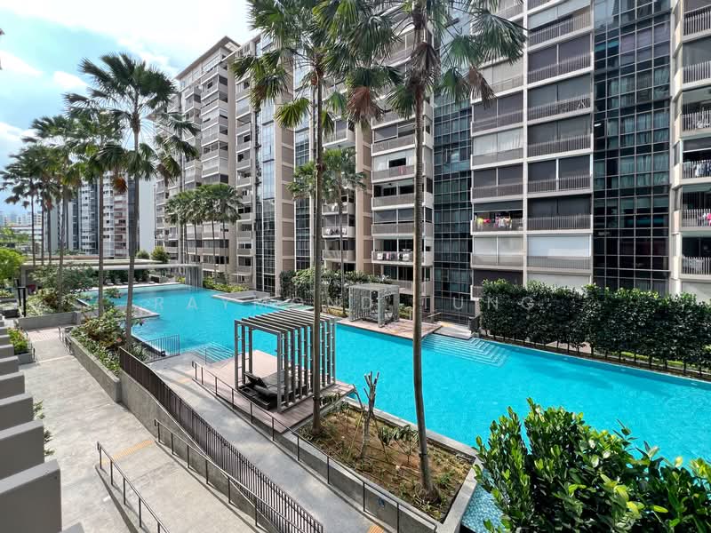 The Vales, 83 Anchorvale Crescent, 5 Bedrooms, 1,593 sqft, Condominium For Sale, by Raymond Tung, 500109414 - Outside Balcony Pool View - PropertyGuru.com.sg