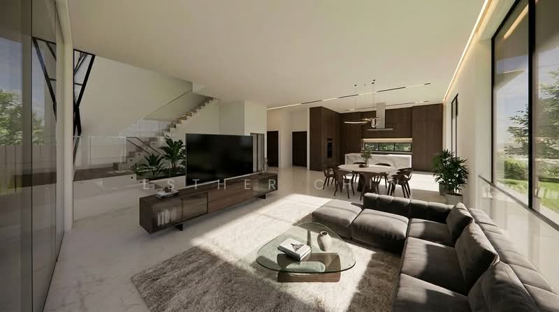 Brand New Corner Terrace @ Siglap D15, , 6 Bedrooms, 2,827 sqft, Corner Terrace For Sale, by Esther Chin, 500109459 - Living Room - PropertyGuru.com.sg