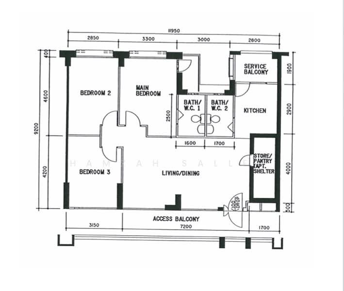 970 Hougang Street 91, 970 Hougang Street 91, 3 Bedrooms, 1,076 sqft, HDB Flat For Sale, by Hamzah Salleh, 500109478 - PropertyGuru.com.sg