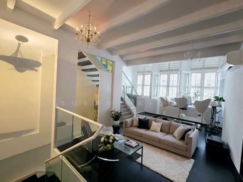 East Conservation Charmer, Nearby Joo Chiat Place Conservation House, 2 Bedrooms, 2,150 sqft, Conservation House For Sale, by Susan Prior, 500109486 - Living Room - PropertyGuru.com.sg