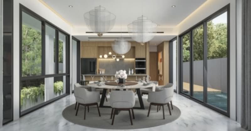 ⭐️Henry Park: Brand New Detached House with Basement, Swimming Pool, Attic and Home Lift⭐️, , 7 Bedrooms, 12,240 sqft, Detached House For Sale, by Lynn Loh, 500109537 - Dining Room - PropertyGuru.com.sg
