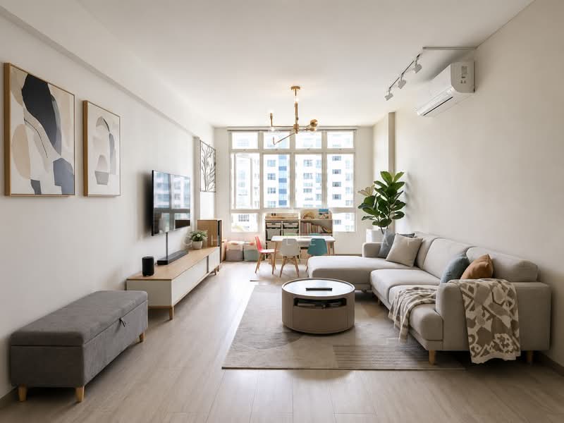 Lilydale, 552 Yishun Ave 6, 3 Bedrooms, 1,195 sqft, Condominium For Sale, by Michelle Yap, 500109546 - Living Room - PropertyGuru.com.sg