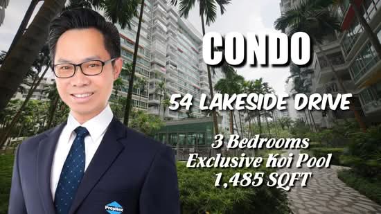 Caspian, 54 Lakeside Drive, 3 Bedrooms, 1,485 sqft, Condominium For Sale, by Terence Tan, 500109651 - PropertyGuru.com.sg