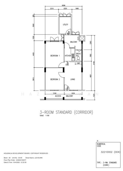 28 Jalan Klinik, 28 Jalan Klinik, 2 Bedrooms, 624 sqft, HDB Flat For Sale, by Haziq Irwan, 500109658 - PropertyGuru.com.sg