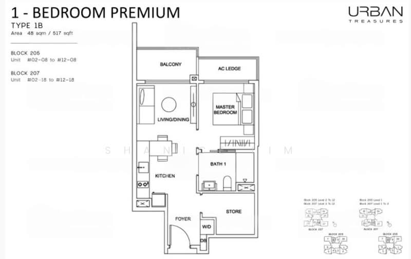 Urban Treasures, 205 Jalan Eunos, 1 Bedroom, 517 sqft, Condominium For Rent, by Shanice Lim, 500109717 - PropertyGuru.com.sg