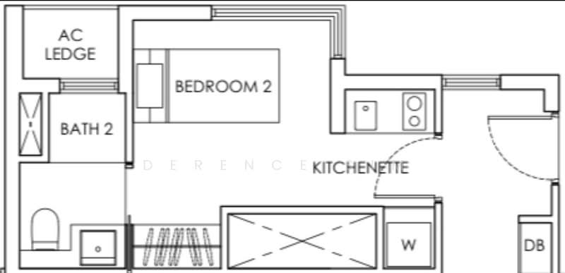 Highline Residences, 1 Kim Tian Road, Studio, 250 sqft, Condominium For Rent, by Derence Sim, 500110105 - PropertyGuru.com.sg