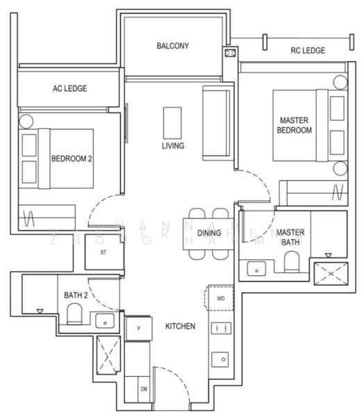 The Continuum, 1-8 Thiam Siew Avenue, 2 Bedrooms, 667 sqft, Condominium For Sale, by Rayner Cheng, 500110243 - PropertyGuru.com.sg