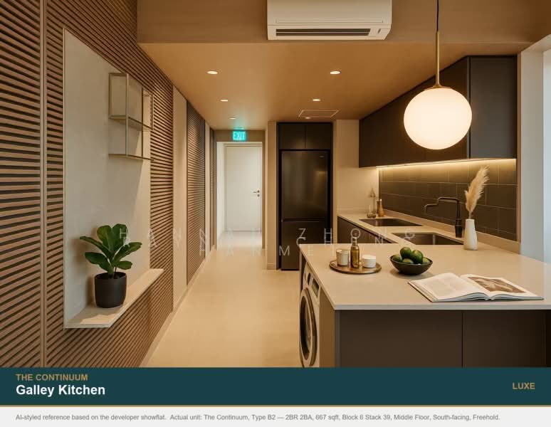 The Continuum, 1-8 Thiam Siew Avenue, 2 Bedrooms, 667 sqft, Condominium For Sale, by Rayner Cheng, 500110243 - Kitchen - PropertyGuru.com.sg