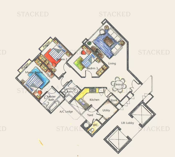 Northoaks, 32 Woodlands Crescent, 3 Bedrooms, 1,292 sqft, Condominium For Sale, by Kavin Kuah, 500110244 - PropertyGuru.com.sg