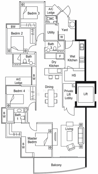 Watermark Robertson Quay, 3 Rodyk Street, 4 Bedrooms, 1,733 sqft, Apartment For Sale, by Evon Tan 陈玉凤, 500110296 - PropertyGuru.com.sg