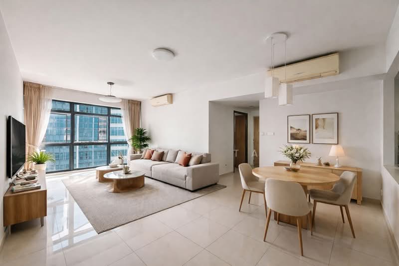 City Square Residences, 14 Kitchener Link, 4 Bedrooms, 1,518 sqft, Condominium For Sale, by Novell Tan, 500110297 - Living Room - PropertyGuru.com.sg