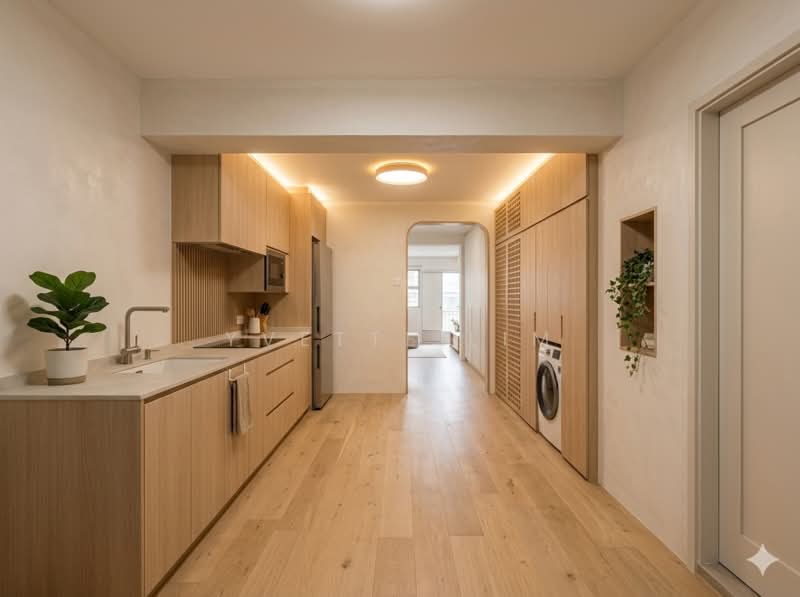 128 Bukit Merah View, 128 Bukit Merah View, 2 Bedrooms, 699 sqft, HDB Flat For Sale, by Yvette Lim, 500110331 - Kitchen (Artist's Impression) - PropertyGuru.com.sg