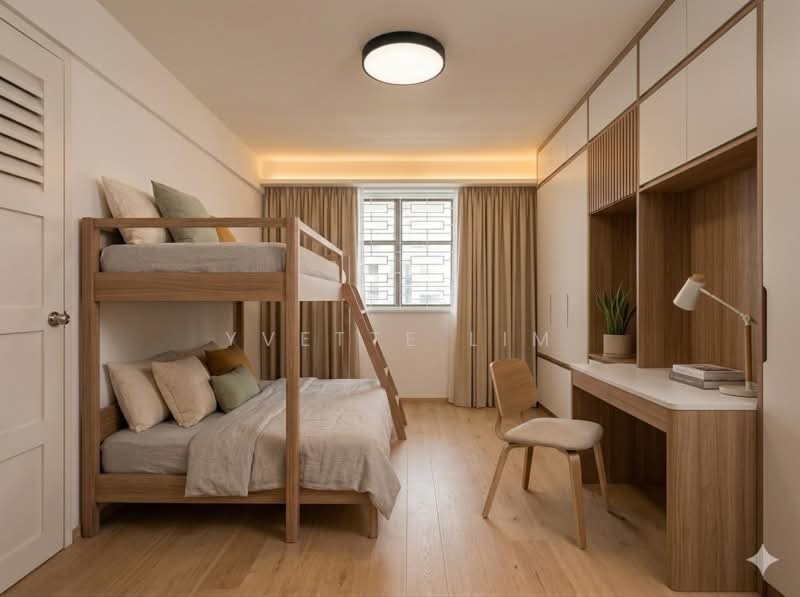 128 Bukit Merah View, 128 Bukit Merah View, 2 Bedrooms, 699 sqft, HDB Flat For Sale, by Yvette Lim, 500110331 - Bedroom (Artist's Impression) - PropertyGuru.com.sg