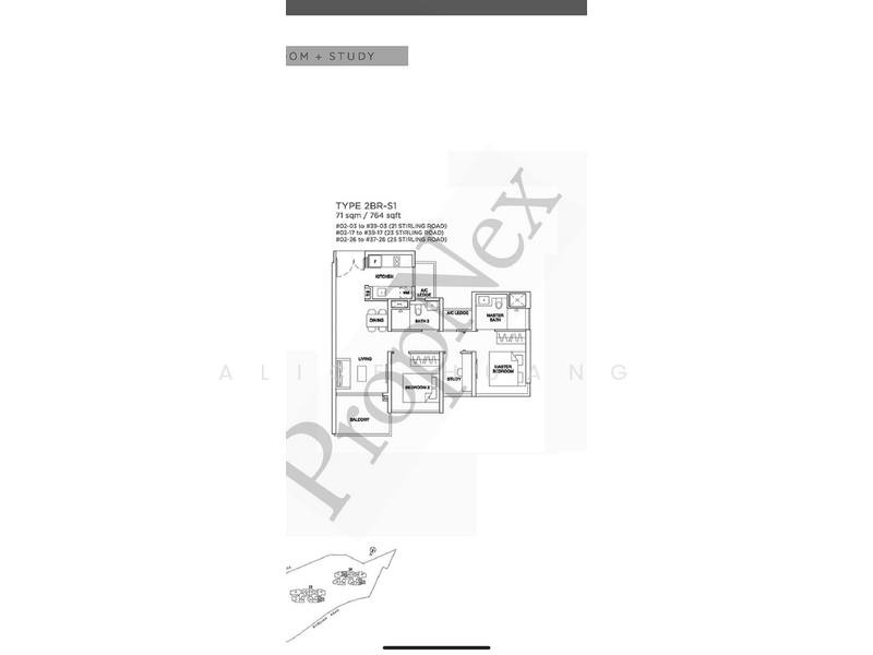 Stirling Residences, 23 Stirling Road, 2 Bedrooms, 764 sqft, Condominium For Sale, by Alice Huang, 500110341 - PropertyGuru.com.sg