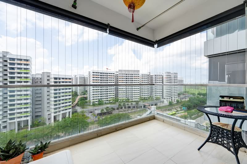 The Tampines Trilliant, 21 Tampines Central 7, 3 Bedrooms, 1,130 sqft, Executive Condominium For Sale, by Andy Ea, 500110354 - Balcony - PropertyGuru.com.sg