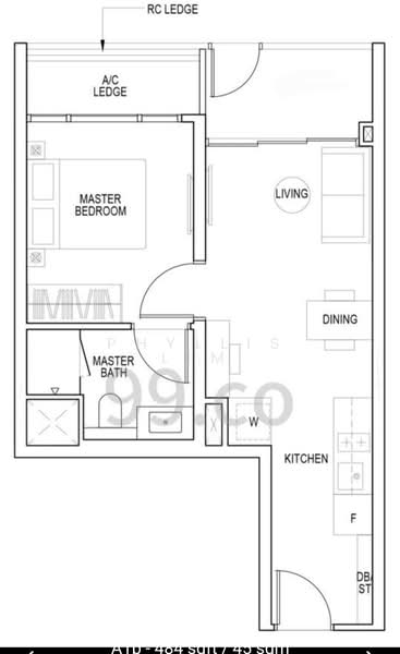 Piccadilly Grand, 5 Northumberland Road, 1 Bedroom, 484 sqft, Apartment For Rent, by Phyllis Lim, 500110432 - PropertyGuru.com.sg