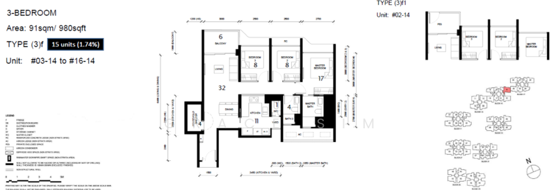 Tengah Garden Residences, Tengah Garden Avenue, 3 Bedrooms, 980 sqft, Condominium For Sale, by Grace Sim, 500110446 - PropertyGuru.com.sg