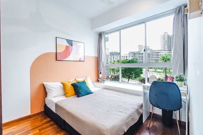 The Parc Condominium, 3 West Coast Walk, Room Rental, 134 sqft, Condominium For Rent, by Cove, 500110454 - Orange room - PropertyGuru.com.sg