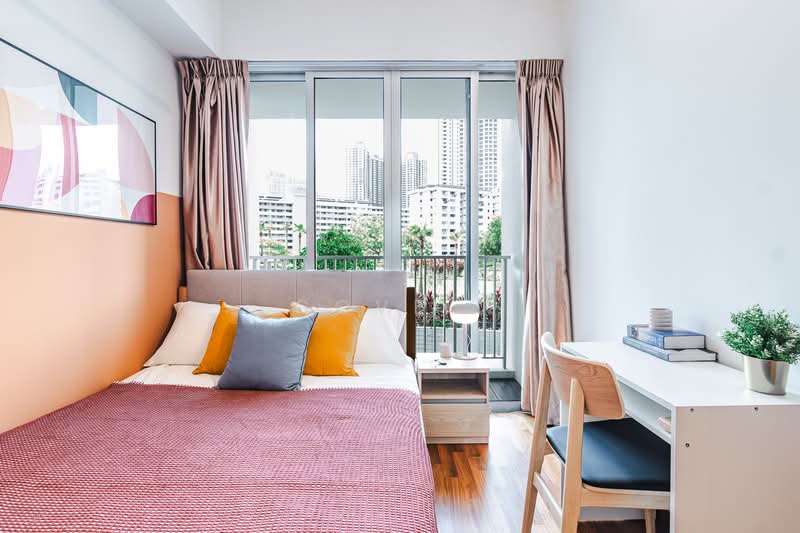 The Parc Condominium, 3 West Coast Walk, Room Rental, 134 sqft, Condominium For Rent, by Cove, 500110454 - Pink room - PropertyGuru.com.sg