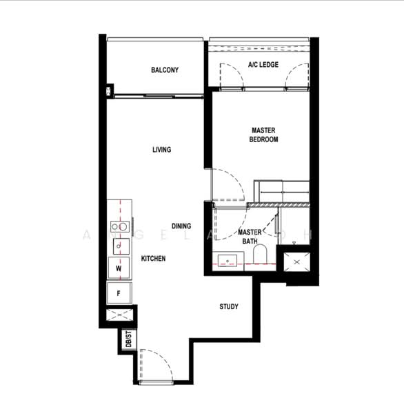 Piccadilly Grand, Northumberland Road, 1 Bedroom, 517 sqft, Condominium For Rent, by Angela Toh, 500110469 - PropertyGuru.com.sg