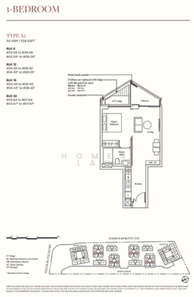 The Reef at King's Dock, 4 Harbourfront Avenue, 1 Bedroom, 538 sqft, Condominium For Sale, by Homer Lau, 500110568 - PropertyGuru.com.sg