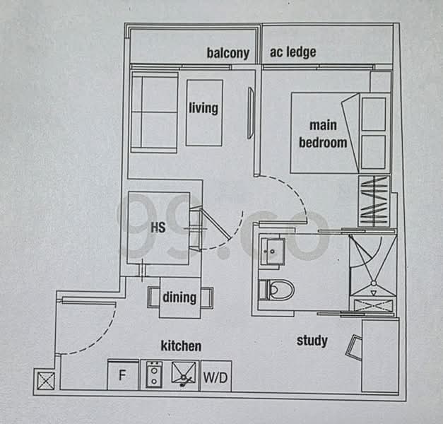 Parc Somme, 62 Somme Road, 1 Bedroom, 452 sqft, Apartment For Rent, by Beatrice Boey, 500110600 - PropertyGuru.com.sg