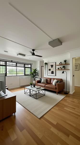 739 Woodlands Circle, 739 Woodlands Circle, 3 Bedrooms, 1,098 sqft, HDB Flat For Sale, by Jason Seah, 500110662 - Living Room Artist Impression - PropertyGuru.com.sg