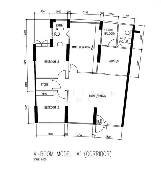 156 Lorong 1 Toa Payoh, 156 Lorong 1 Toa Payoh, 3 Bedrooms, 1,087 sqft, HDB Flat For Sale, by Roselynn Ahmad, 500110737 - PropertyGuru.com.sg