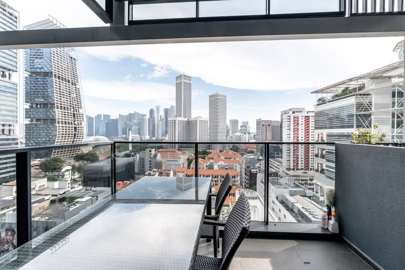 The M, 30 Middle Road, 2 Bedrooms, 592 sqft, Condominium For Sale, by Karen Seah, 500110802 - Balcony - PropertyGuru.com.sg