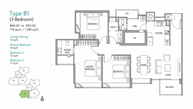 One St Michael's, 1 Saint Michael's Road, 3 Bedrooms, 1,184 sqft, Condominium For Sale, by Steven Lee 李文辉, 500110955 - PropertyGuru.com.sg