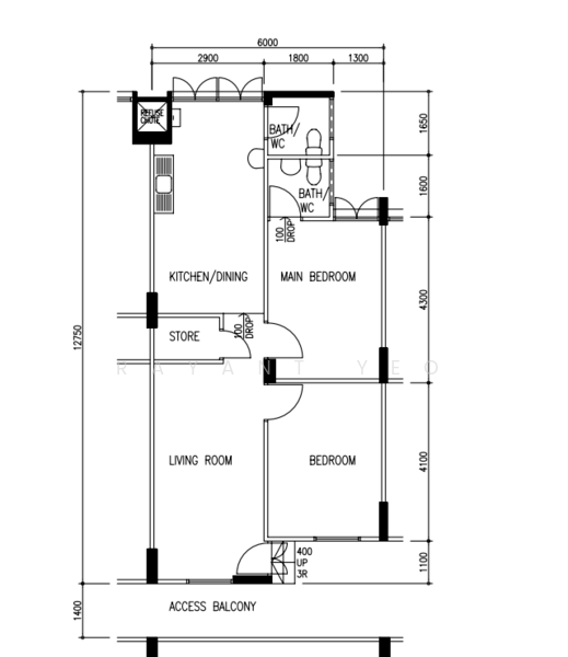 114 Potong Pasir Avenue 1, 114 Potong Pasir Avenue 1, 2 Bedrooms, 721 sqft, HDB Flat For Sale, by Rayant Yeo, 500110958 - PropertyGuru.com.sg