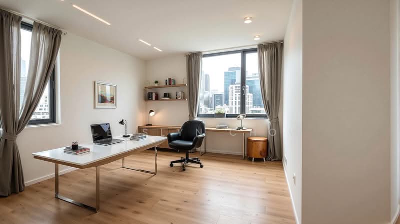 Sian tuan avenue, , 7 Bedrooms, 11,500 sqft, Detached House For Sale, by Jesslyn Chow, 500111102 - Study room with AI staging  - PropertyGuru.com.sg